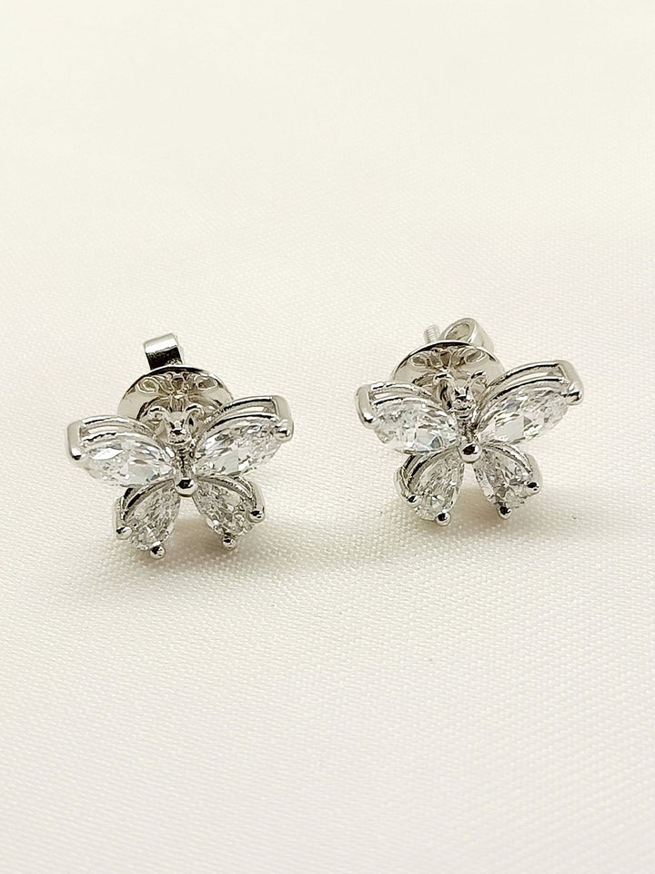 Kiara 92.5 Silver Swarovski Stone Tops