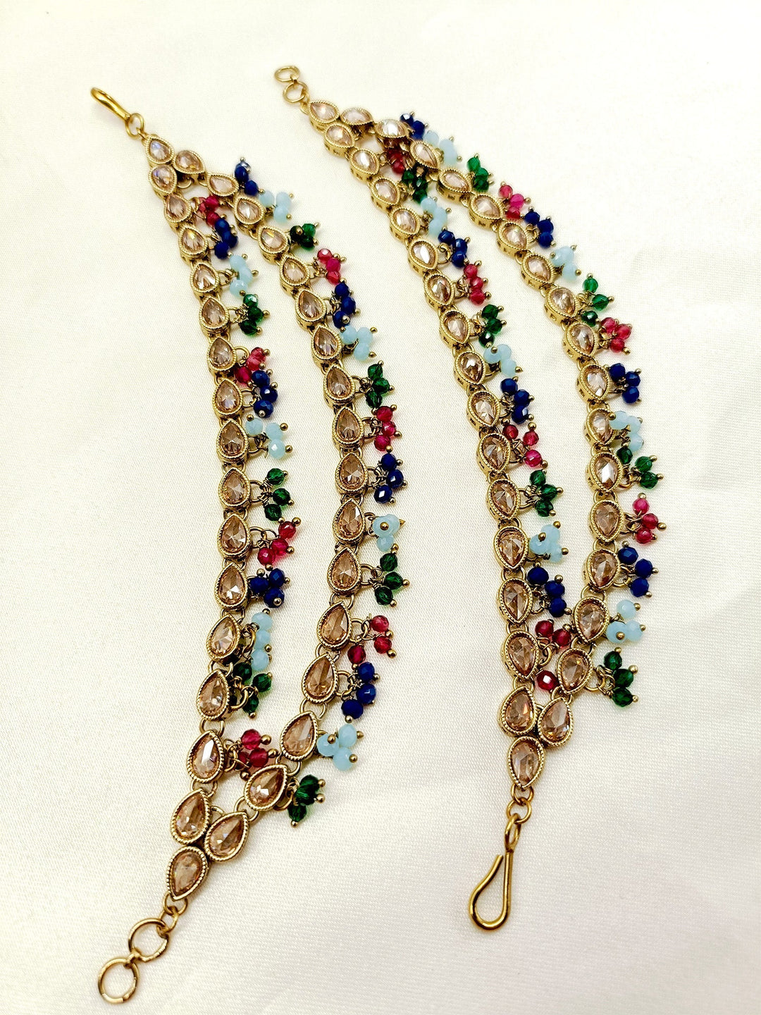 Bloom Multi Colour Traditional Ear Chain