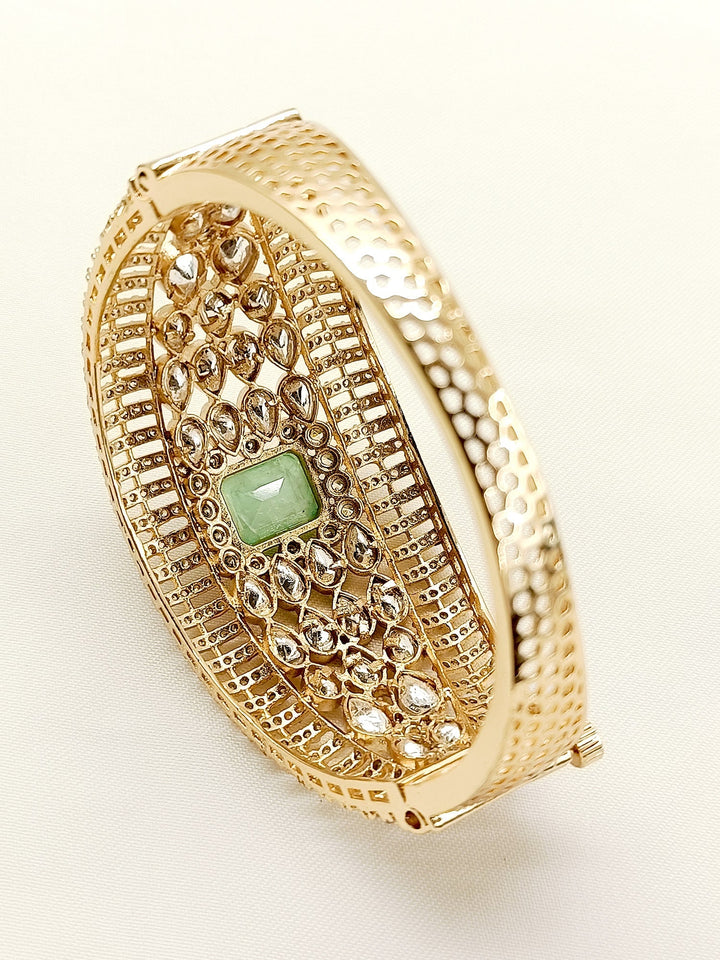 Trapti Mint Green Kundan Bracelet