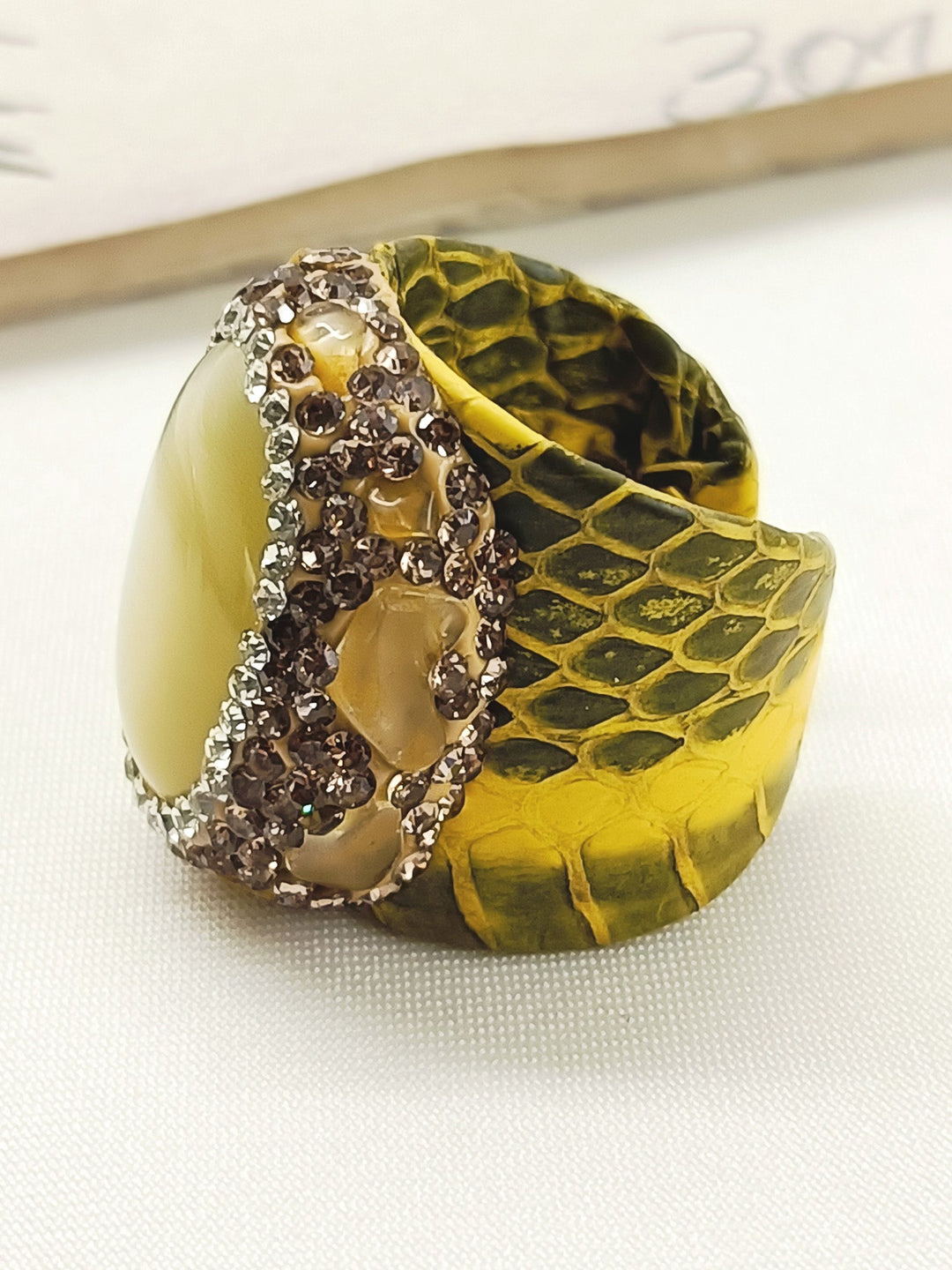 Saniya Yellow Western Finger Ring