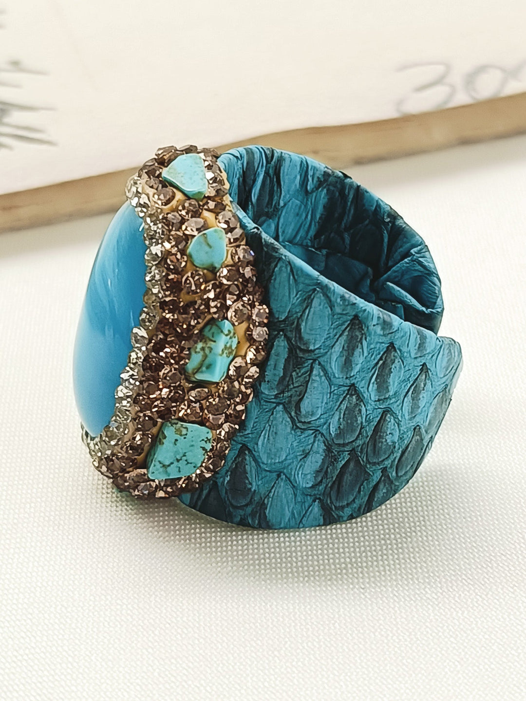 Gori Firozi Western Finger Ring