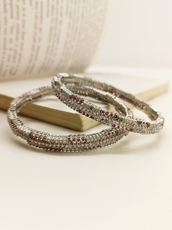 Umang Ruby American Diamond Bangles