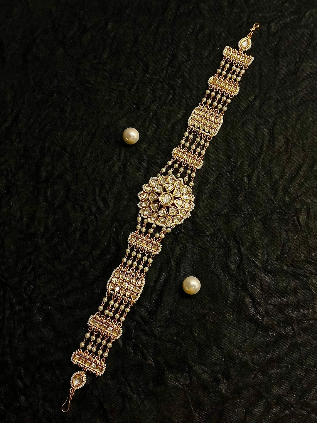 Heer Gold Plated Kundan Sheeshpatti