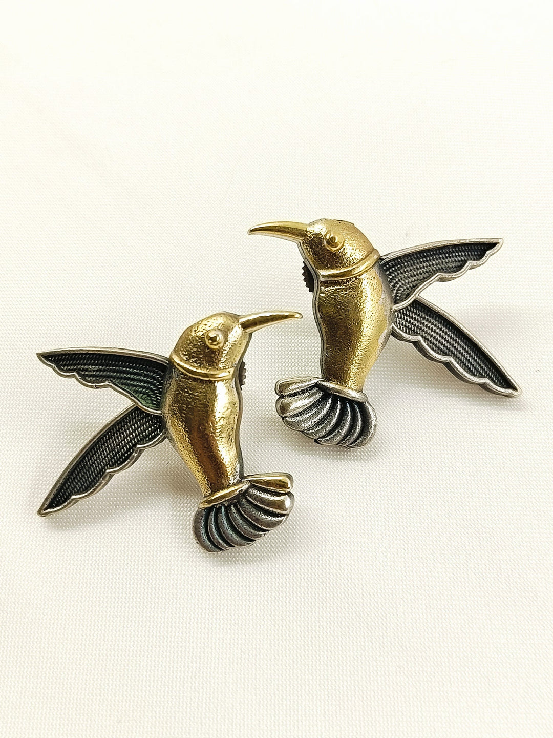 Kalash Dual Tone Bird Men's Earring