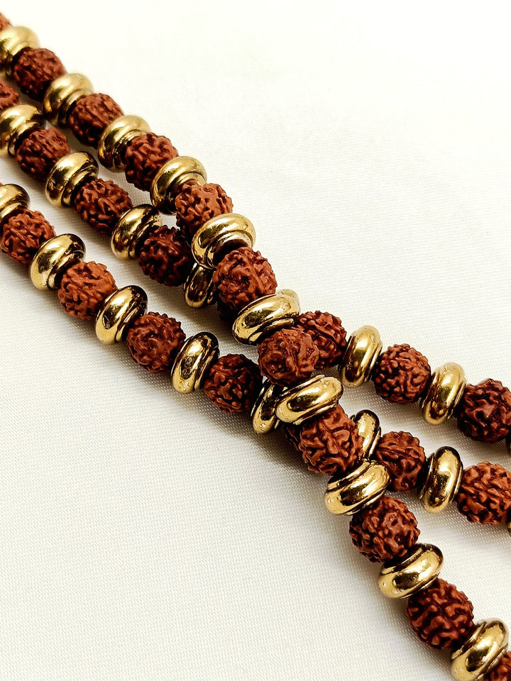 Paritosh Three-Layer Rudraksha Mala
