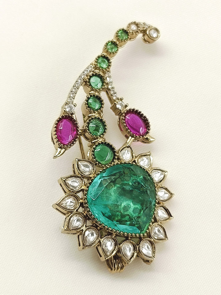 Umang Green Men's Brooch