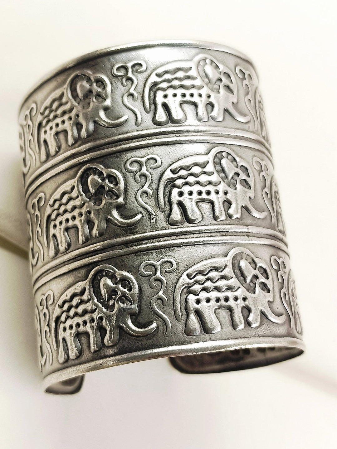 Nikansh Silver Oxidized Men's Bracelet