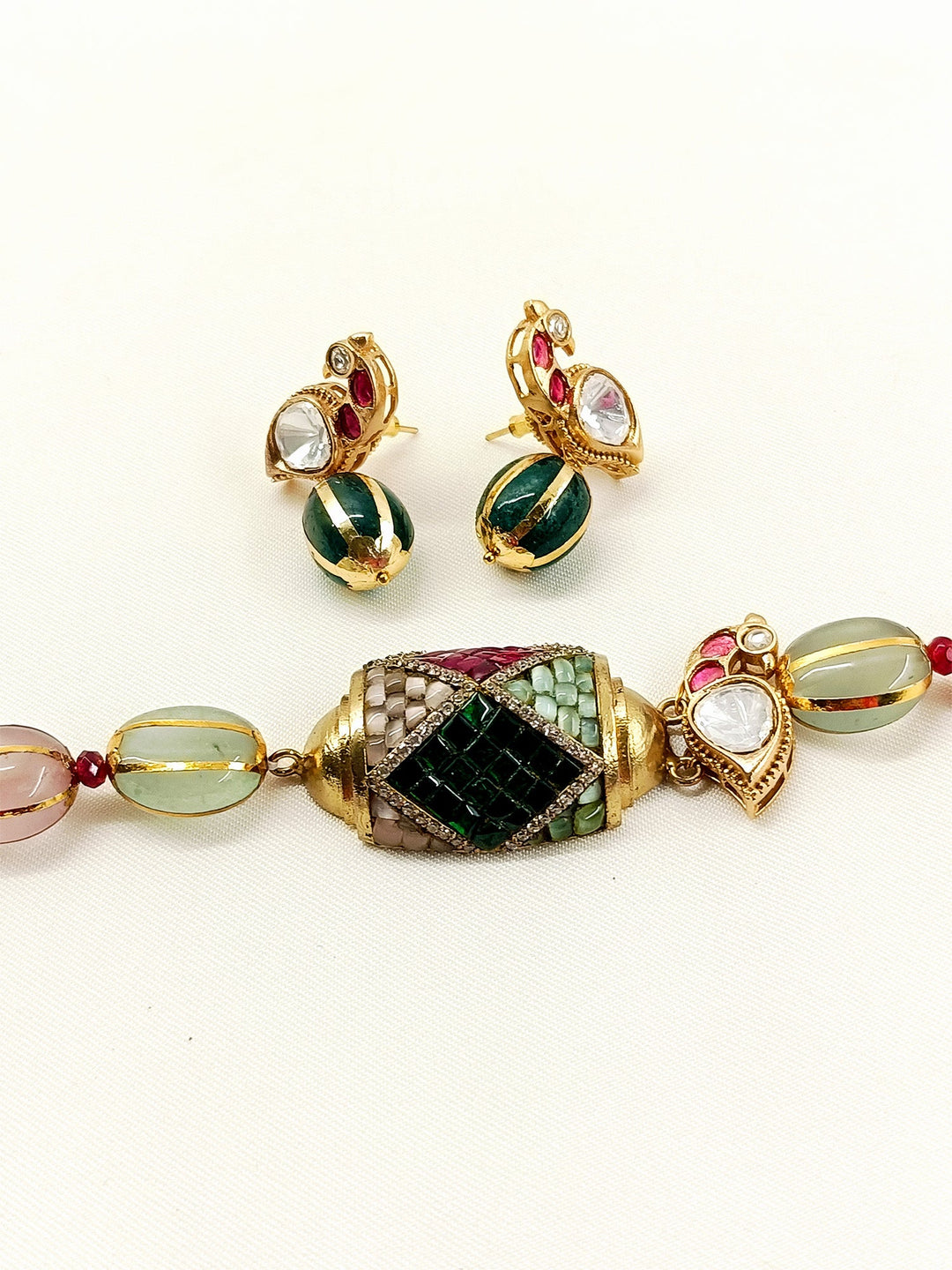 Laina Multi-Color Kundan Choker Set