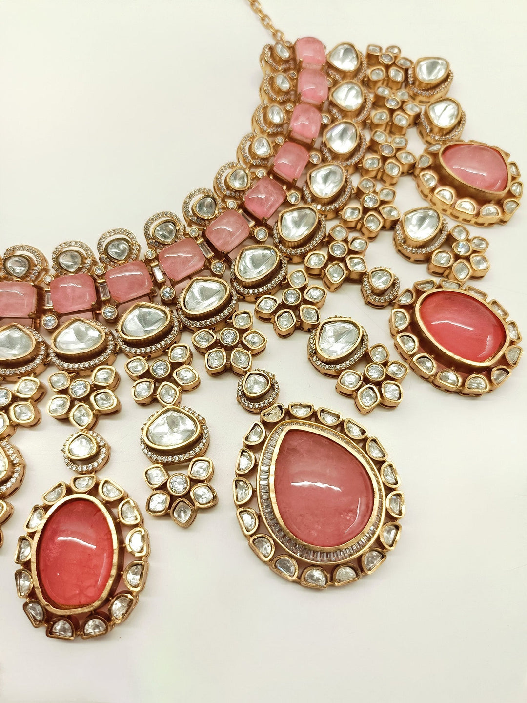 Eeshta Pink Kundan Necklace Set