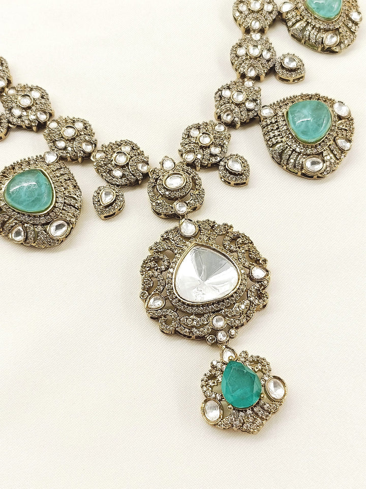 Rishi Mint Green Victorian Groom Neckpiece