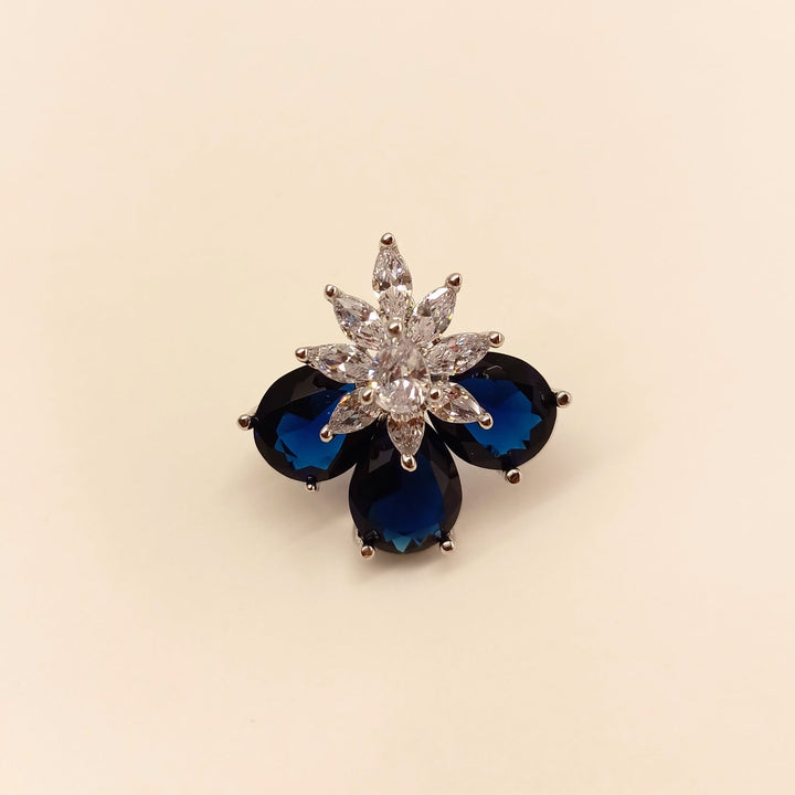 Renuka American Diamond Blue Sapphire Tops