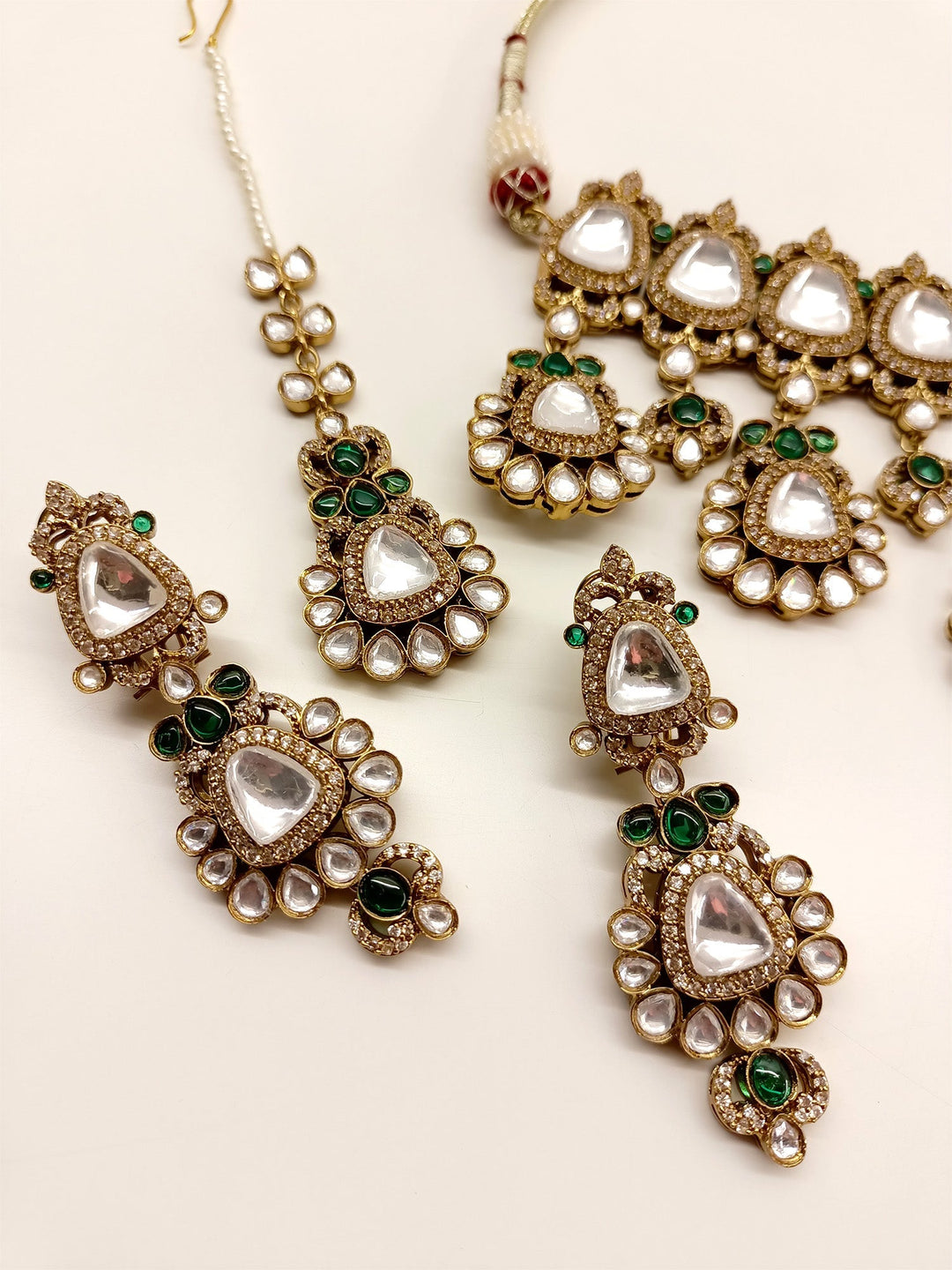 Devi Green Kundan Choker Set