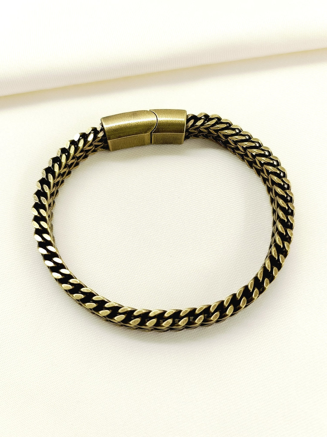 Zehaan Antique Gold Woven Herringbone Men&