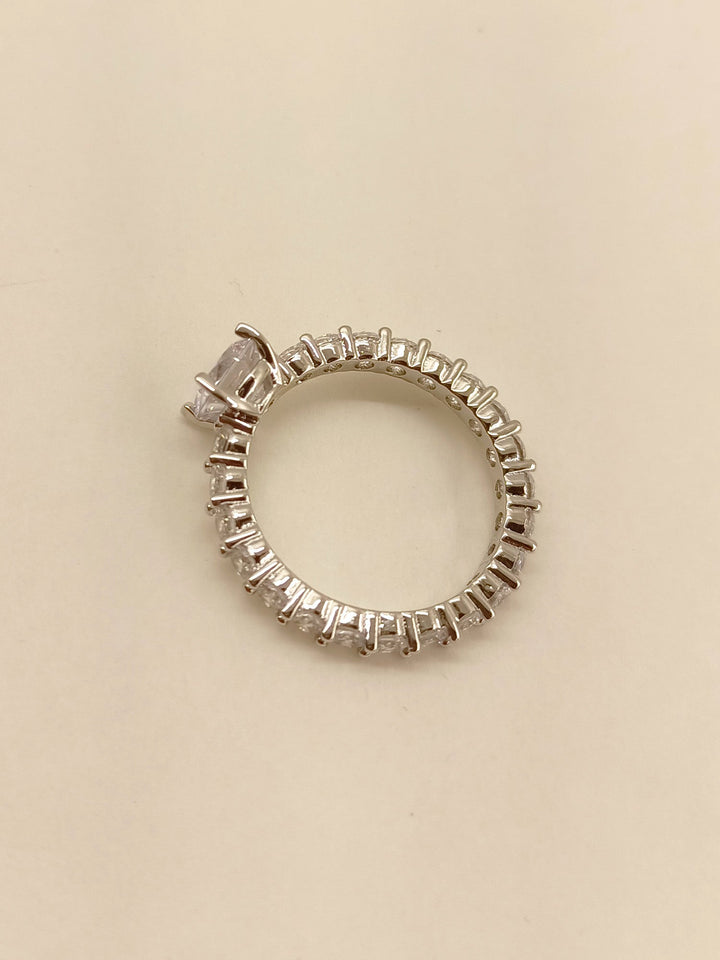 Sohini White American Diamond Finger Ring