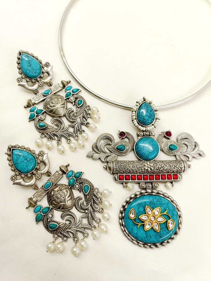 Sammi Firozi Hasli Style Necklace Set