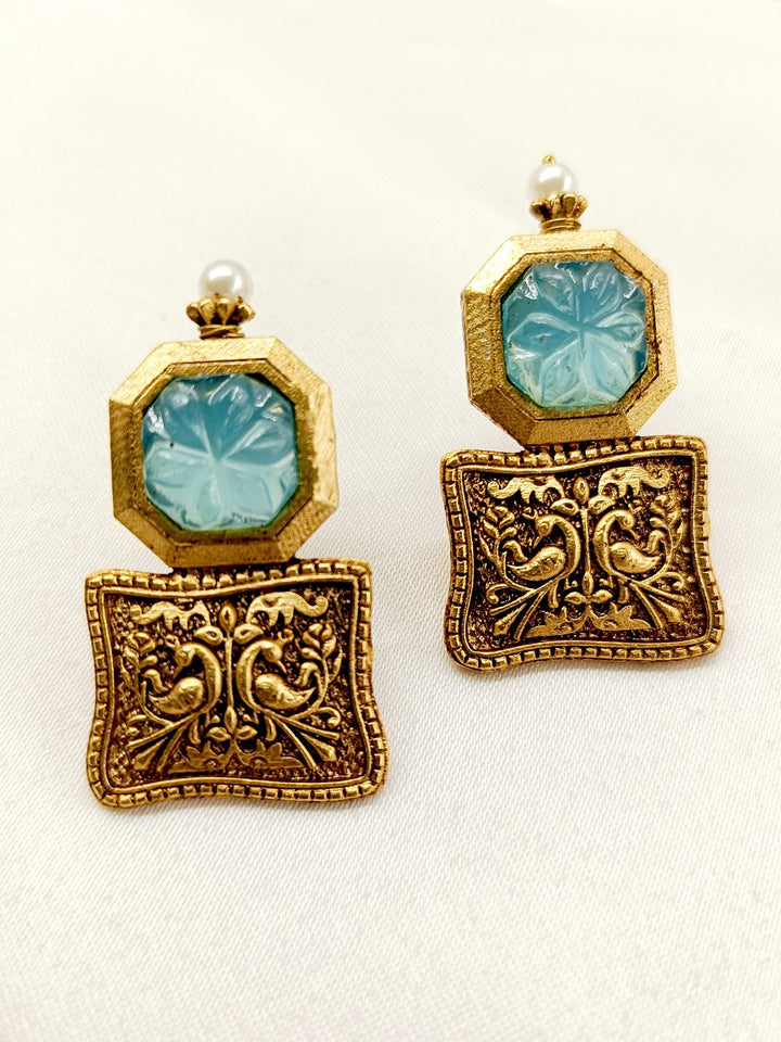 Riya Sky Blue Boutique Earrings