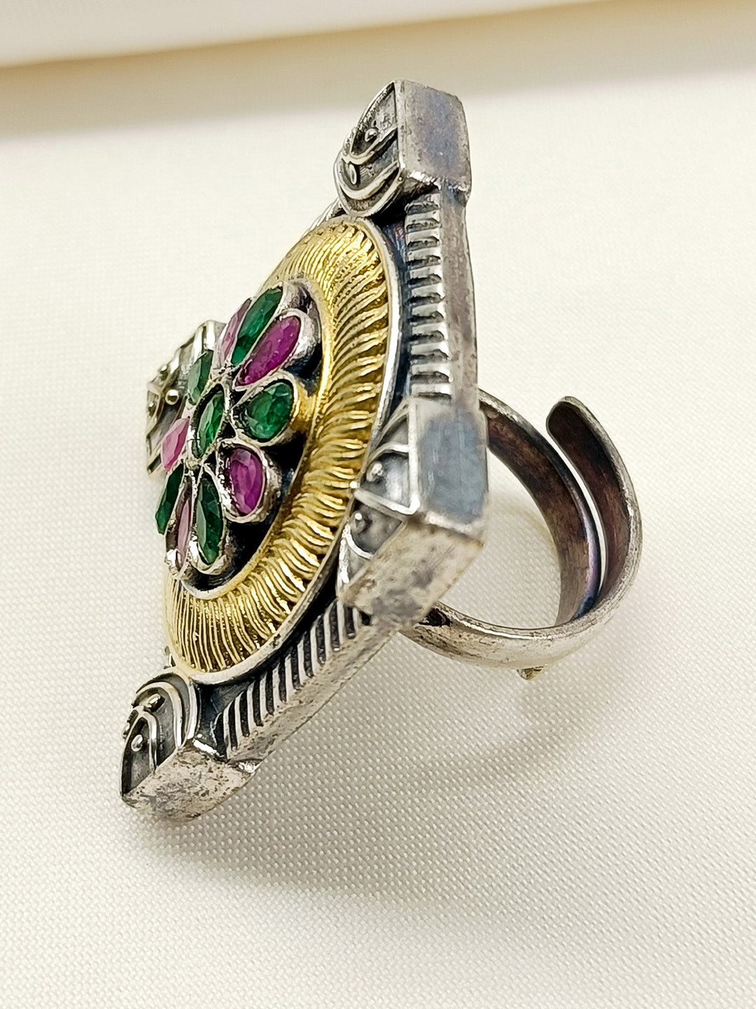 Georgia Multi Colour Oxidized Finger Ring