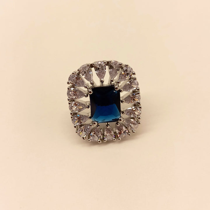 Rajlaxmi American Diamond Blue Sapphire Tops