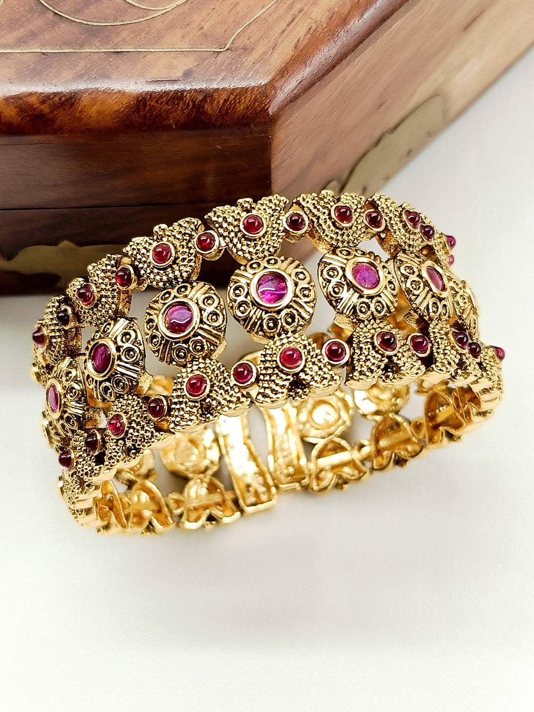 Amala Ruby Antique Bracelet