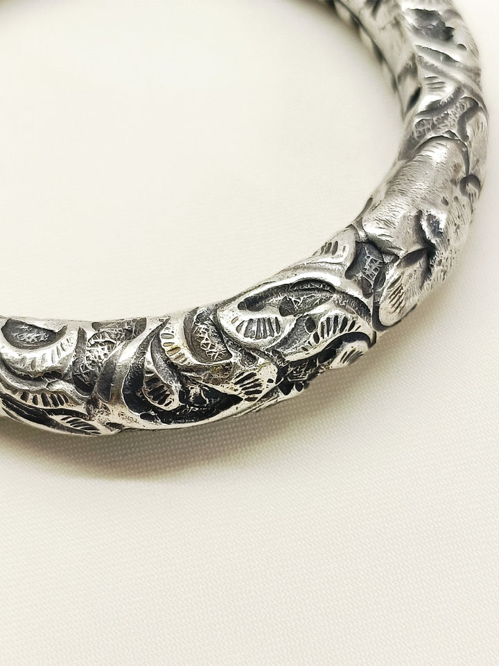 Yeliz Plain Oxidized Bracelet