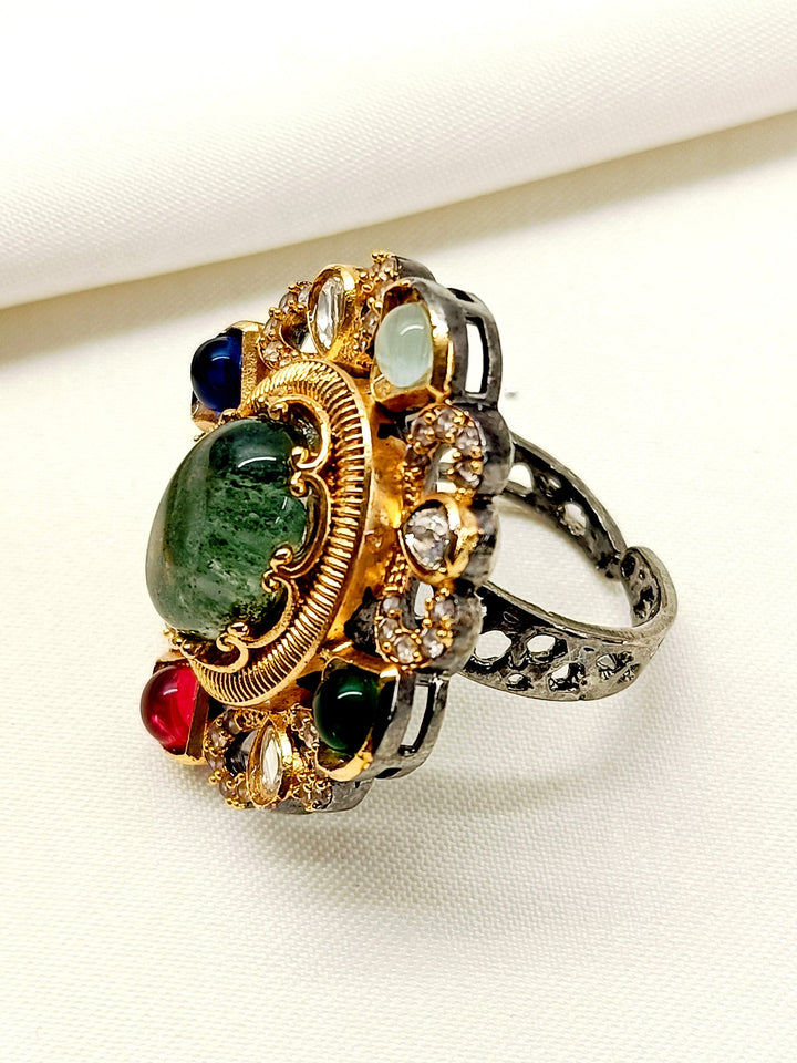 Monjima Multi Colour Boutique Finger Ring