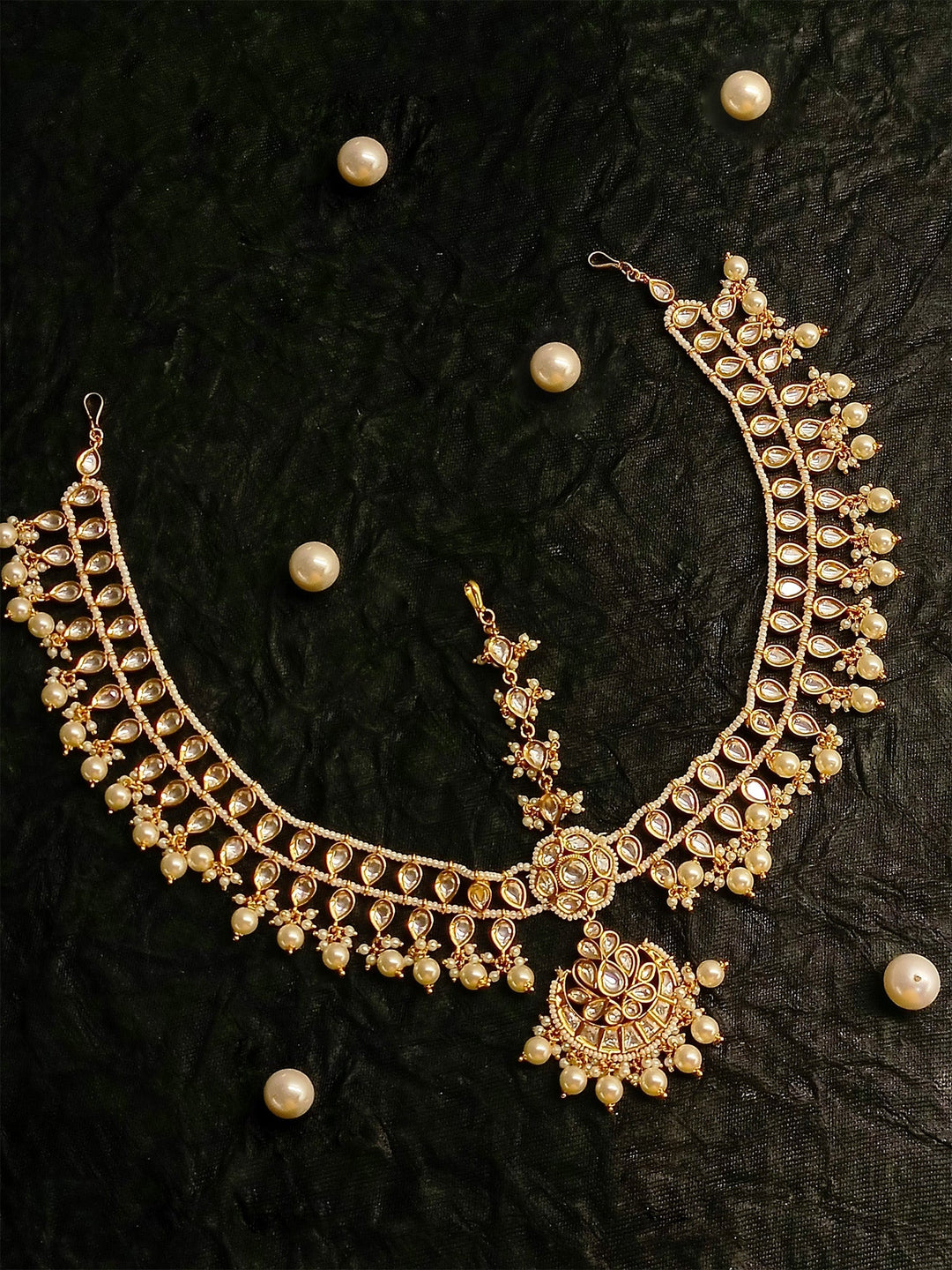 Mehreen Gold Plated Kundan Mathapatti