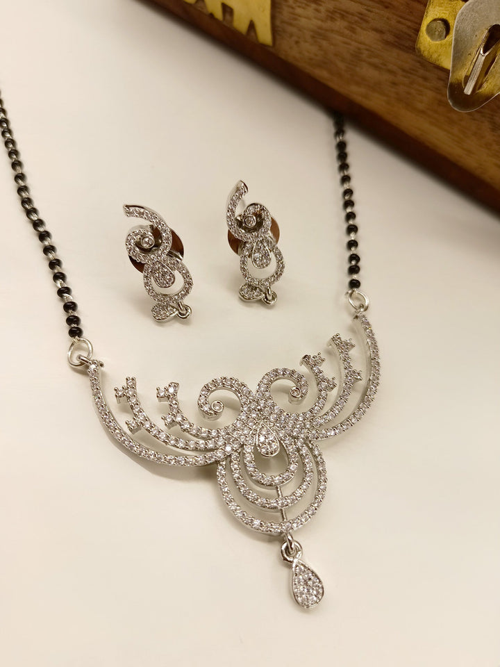 Rumana White American Diamond Mangalsutra