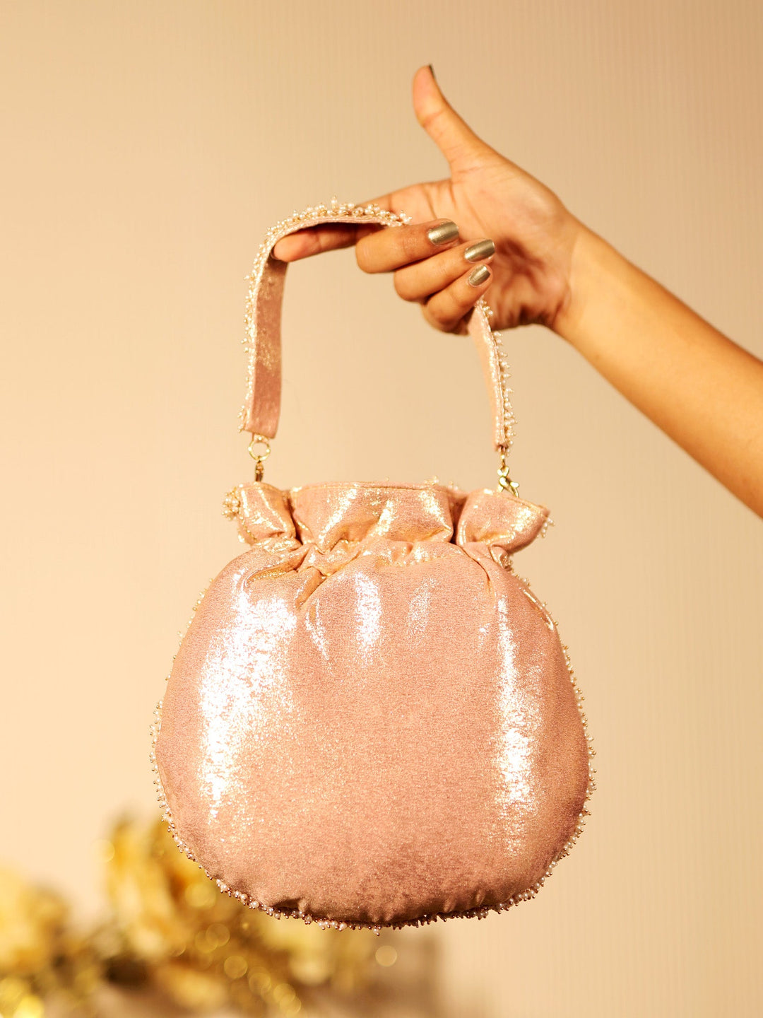 Emersyn Rose Gold Potli Bag