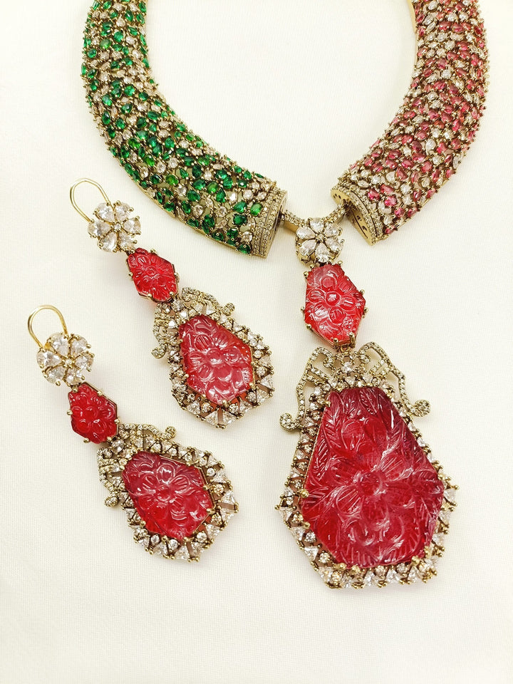 Sylvie R&G Victorian Necklace Set