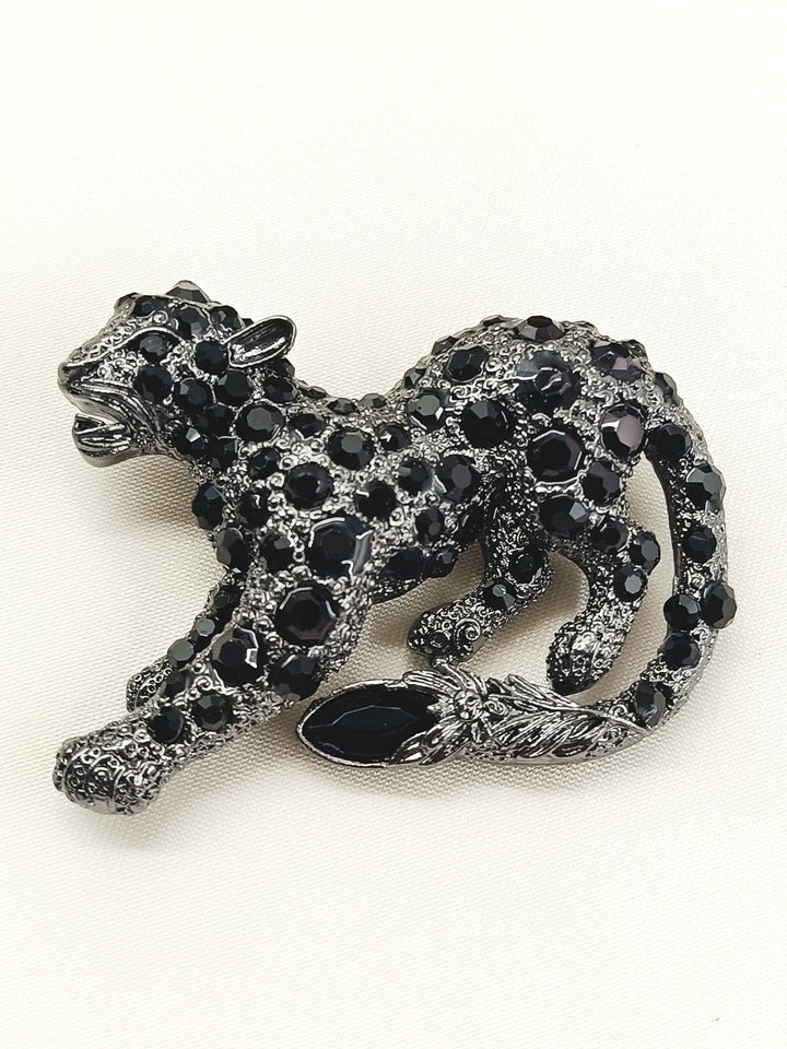 Rudransh Black Tiger Men's Brooch