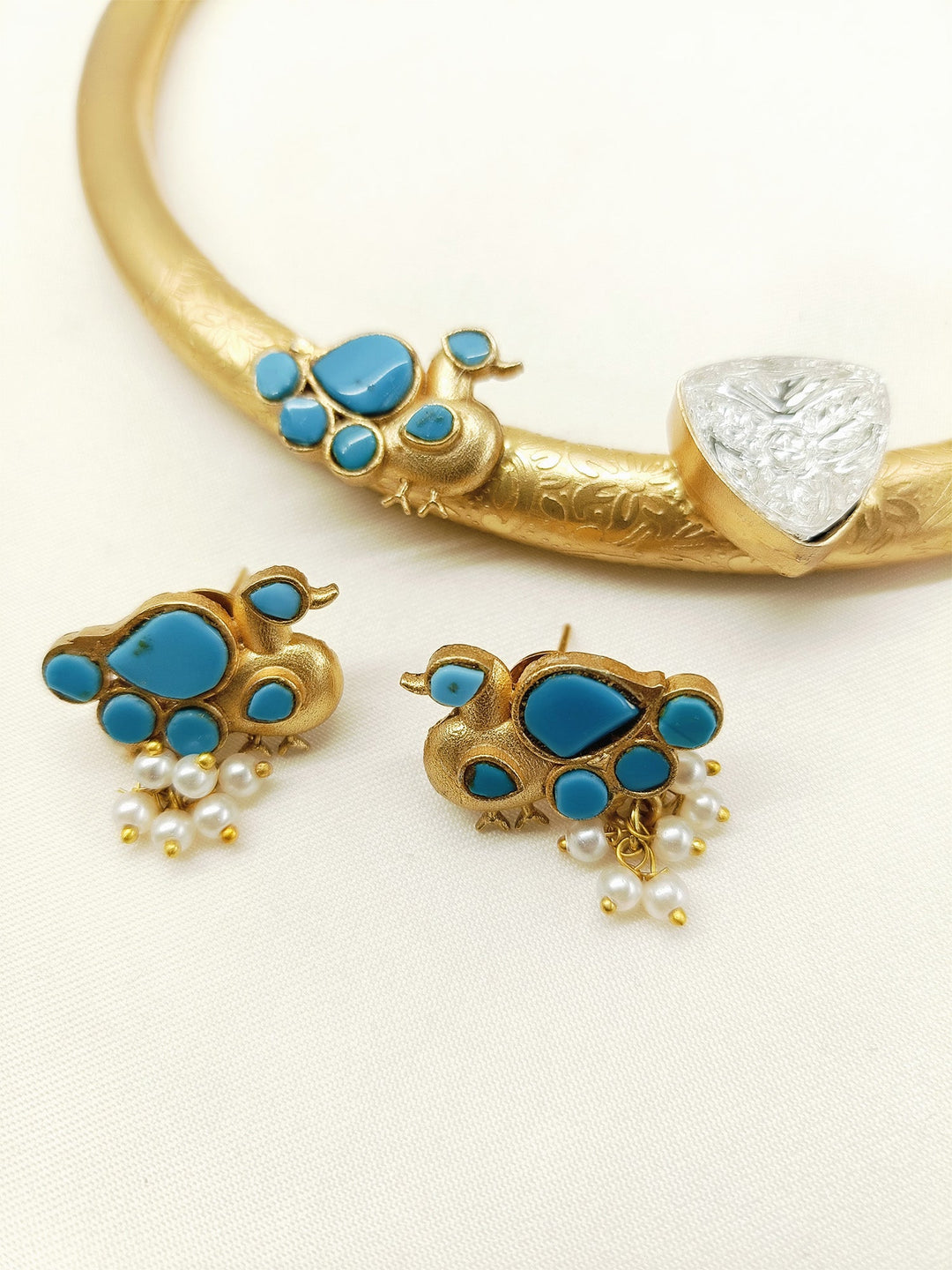 Varuni Firozi Boutique Hasli Styled Choker Set