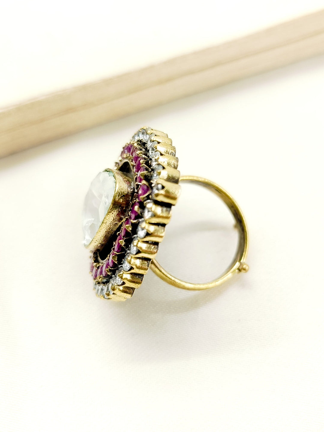 Himangini Ruby Victorian Finger Ring