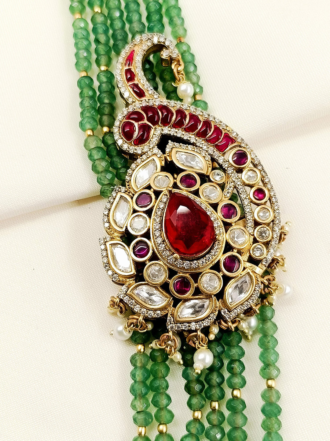 Kaushal R&amp;G Groom Beads Neckpiece