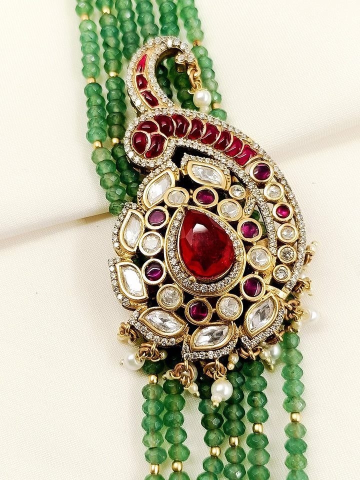 Kaushal R&amp;G Groom Beads Neckpiece