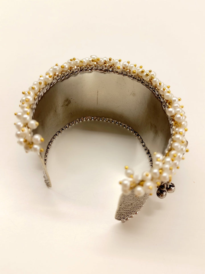 Kiona White Oxidized Bracelet
