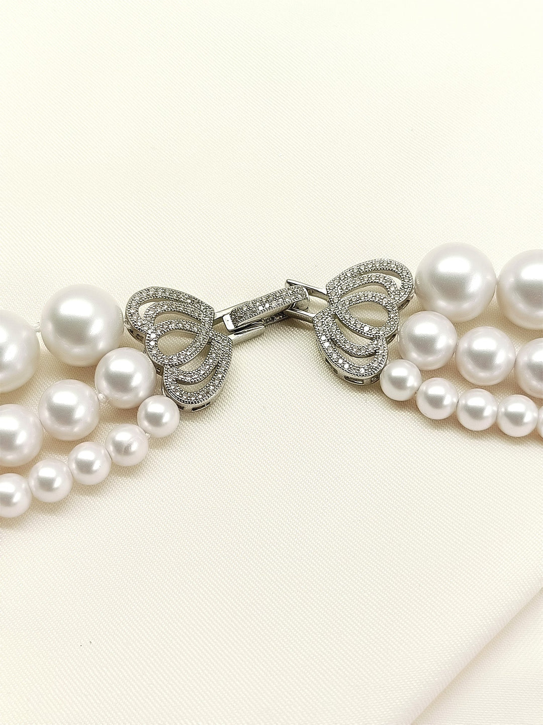 Nandika White Beads Neckpiece