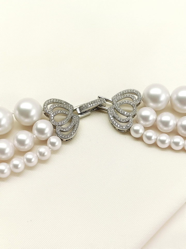 Nandika White Beads Neckpiece