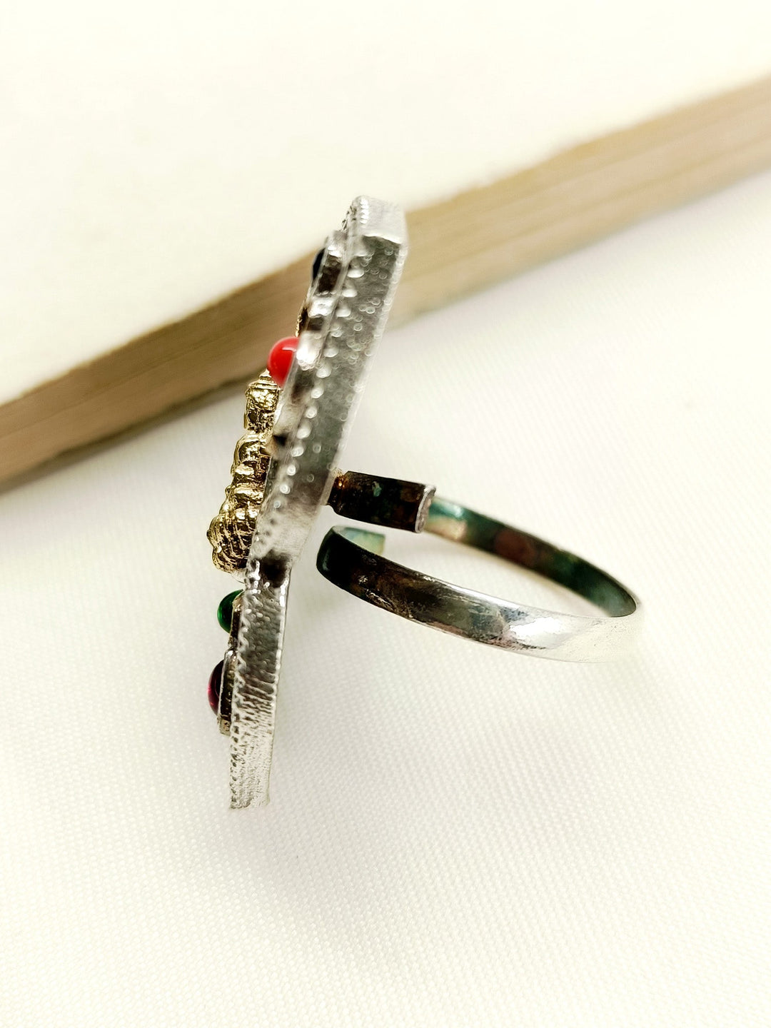 Jemma Multi Colour Oxidized Finger Ring