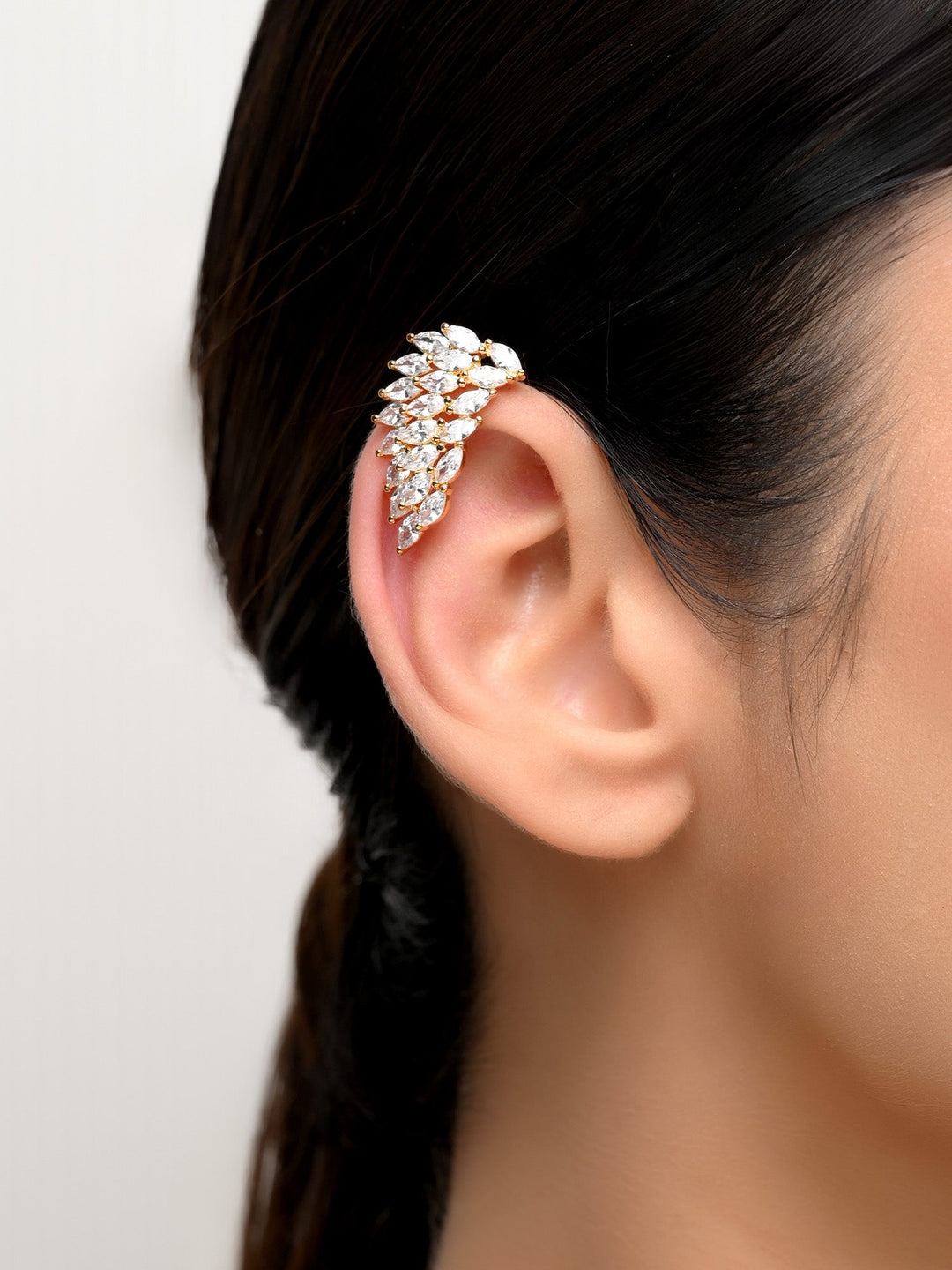 Naitra White American Daimond Earcuff