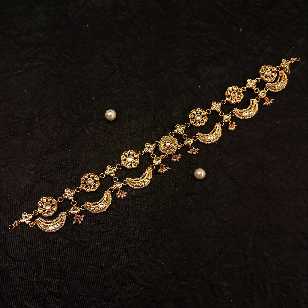 Sohaa Gold Plated Kundan Sheeshpatti