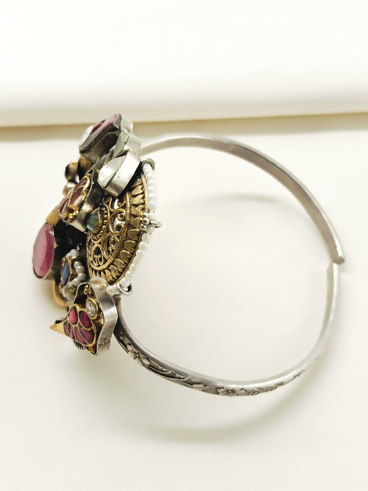 Amena Multi Colour Oxidized Bracelet