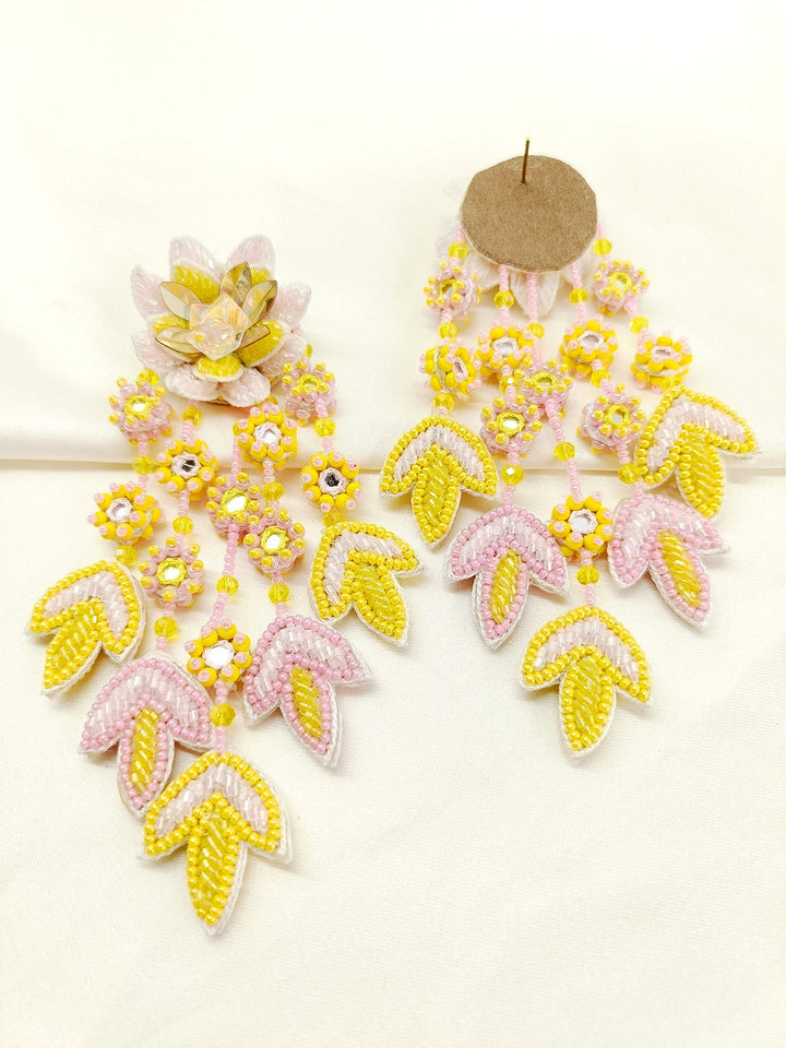 Lavi Yellow Handmade Earrings