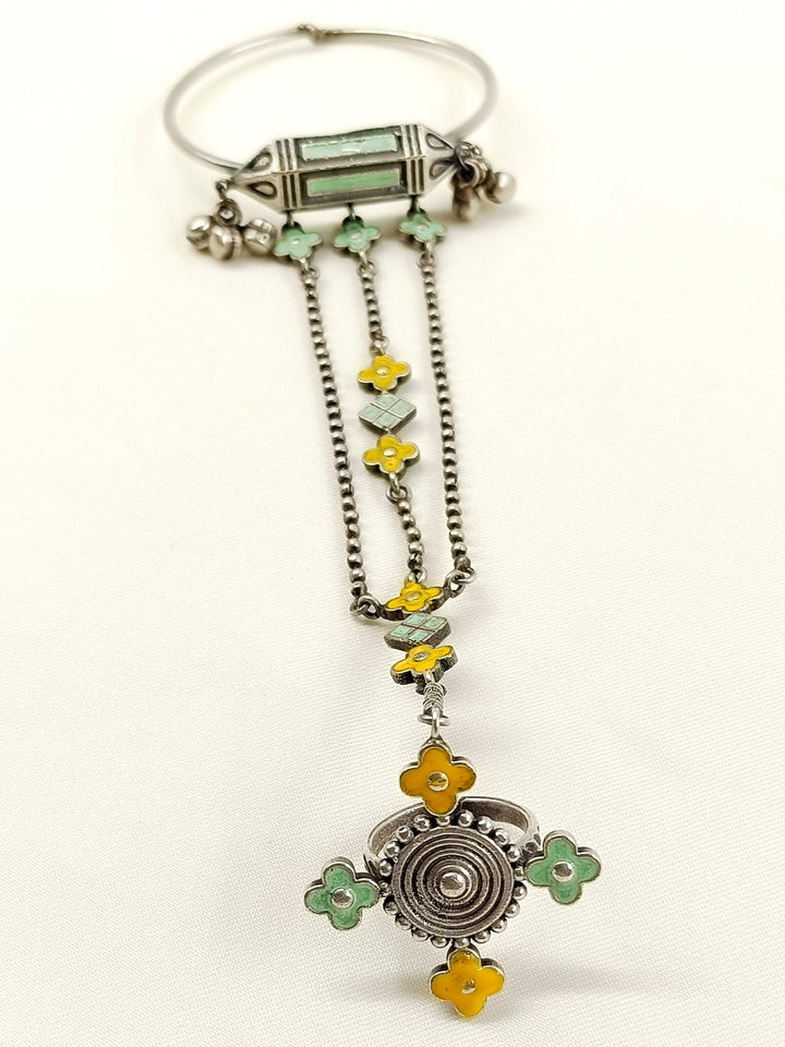 Vinnie Multi Colour Oxidized Hathphool
