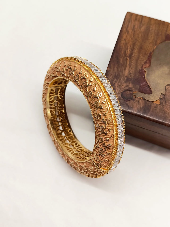 Kashvi Stretchable Peach Bracelet Kada