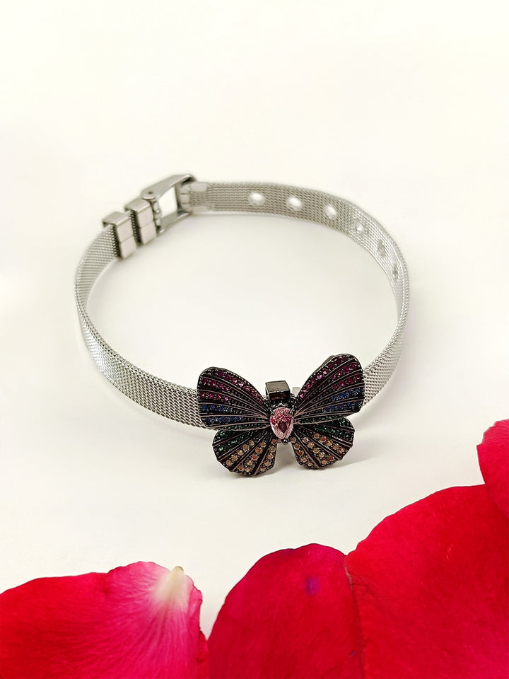 Tira Multi Colour Butterfly Shape Victorian Bracelet