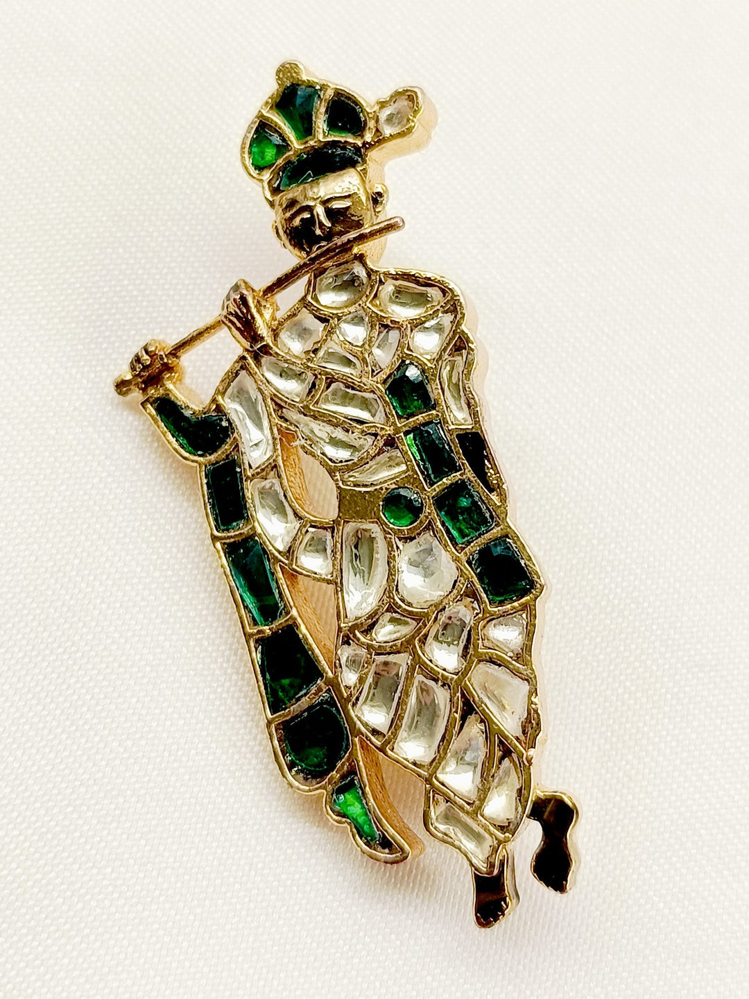 Shurutika Green Krishna Ji Brooche