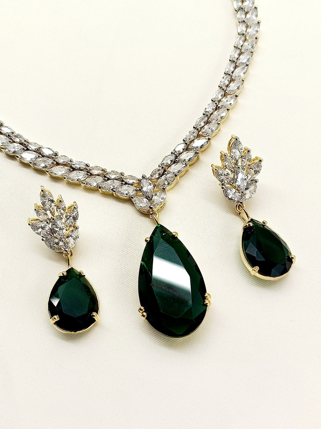 Tinsley Multi Colour American Diamond Necklace Set