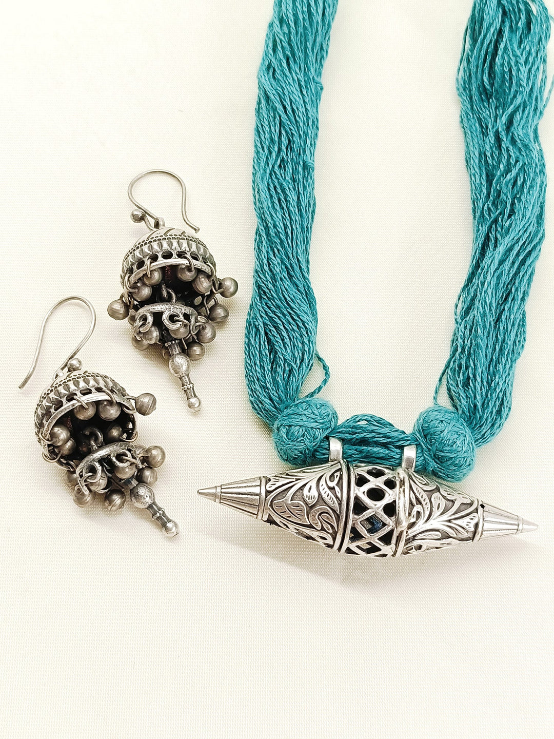 Ila Firozi Oxidized Necklace Set