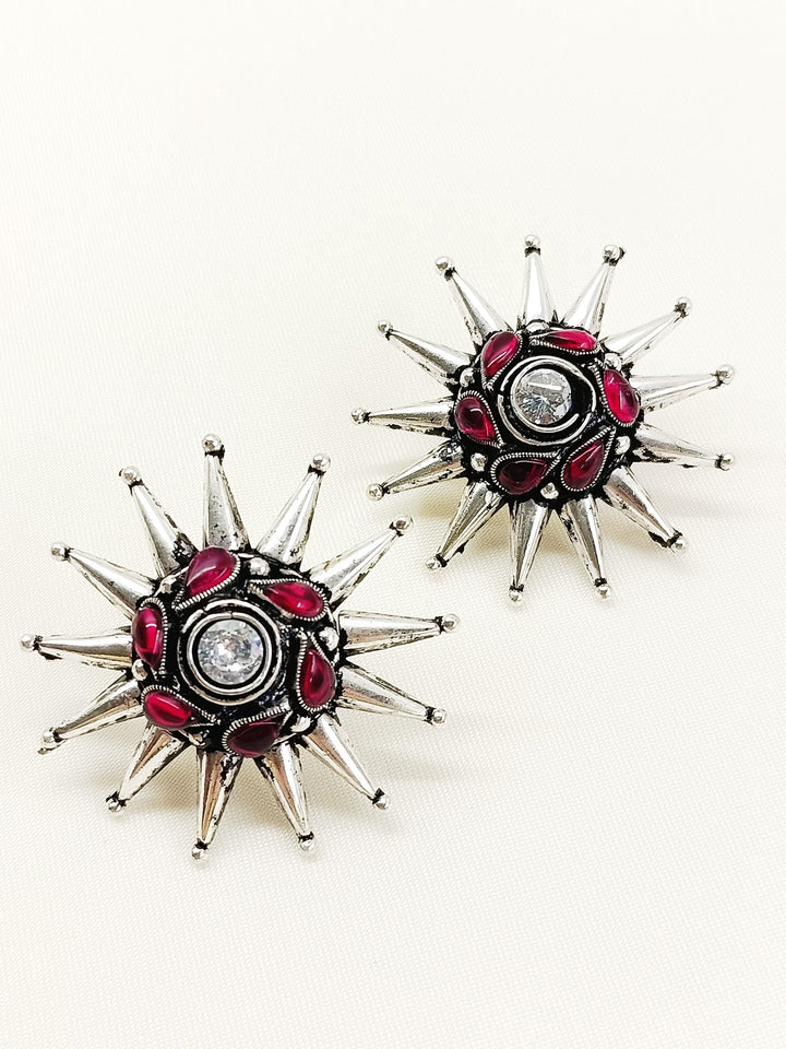 Vidushree Ruby Oxidized Tops