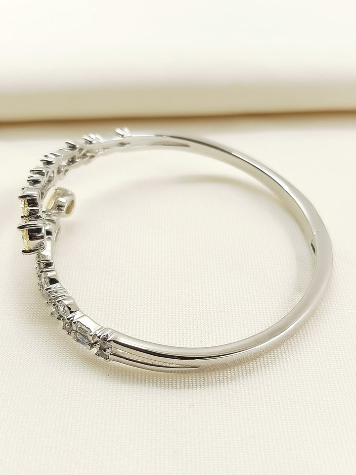Trapti Yellow American Diamond Bracelet